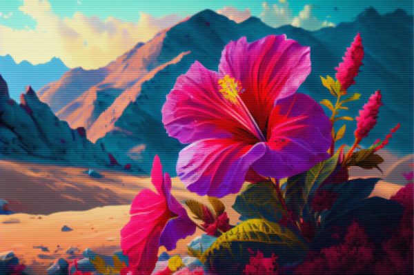 Blooming Hibiscus In Summer For Sale - Image 5