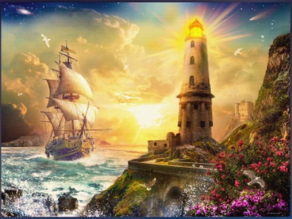 Lighthouse And Ship Discount - Image 3