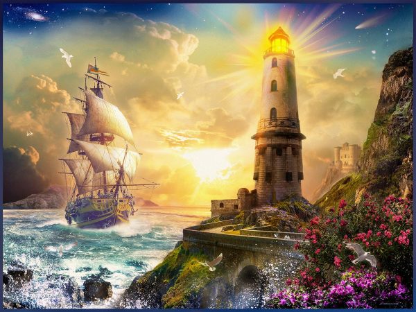 Lighthouse And Ship Discount - Image 2