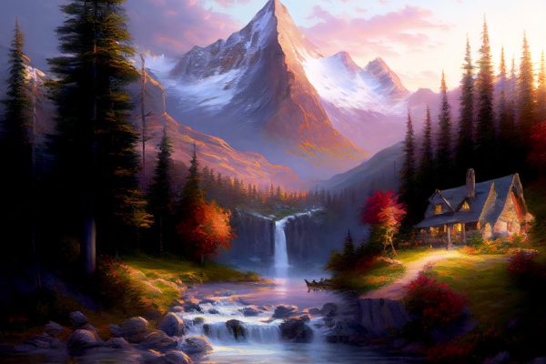 Cascading Waterfalls And Majestic Peaks Online Sale - Image 2