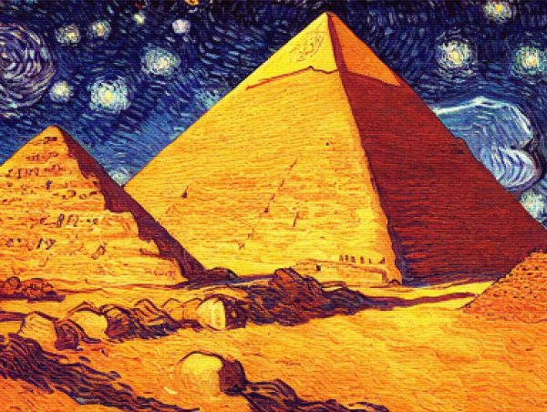 Pyramids Of Giza By Van Gogh Sale - Image 5