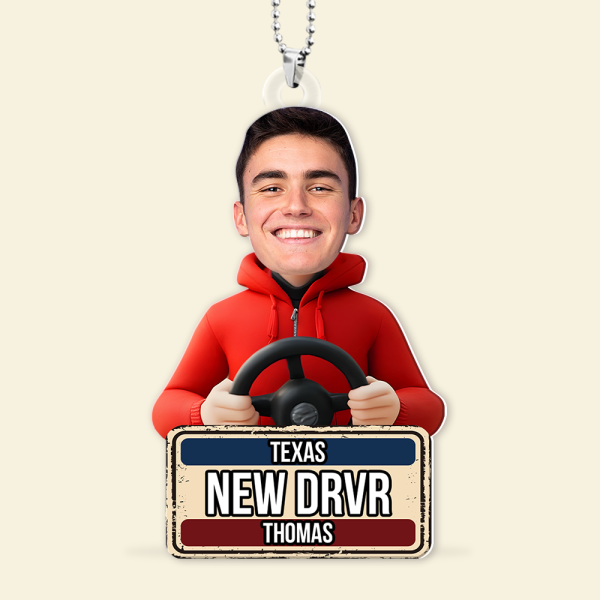 Custom Photo Gifts For New Driver Car Ornament 03kapu110125 Discount - Image 3