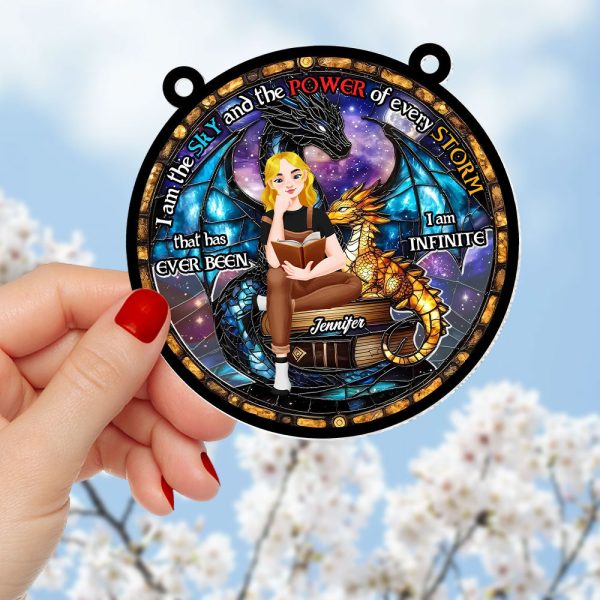 Personalized Gifts For Book Lover Suncatcher Ornament 03kati110125pa For Discount - Image 4